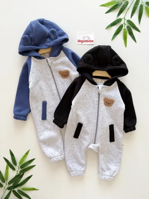 Teddy Bear  3 İp Şardonlu Yumuşacık Tulum 