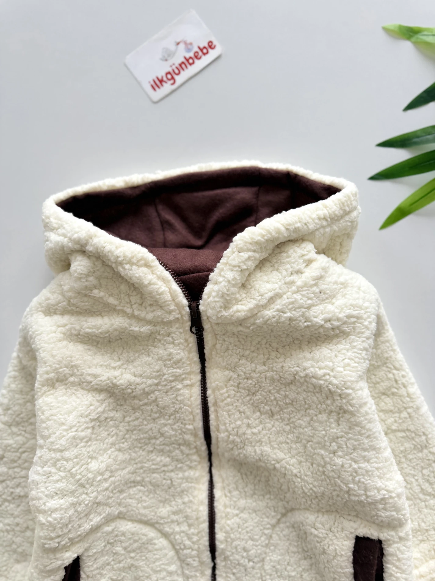 Harry Peluş Kapüşonlu Astarlı Premium Mont Ceket