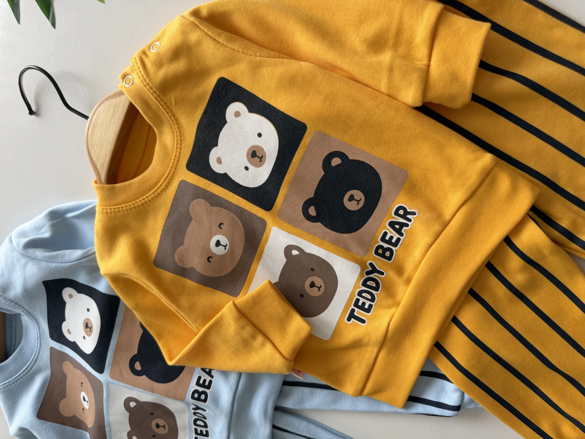 Teddy Bear Çizgili Mevsimlik Takım
