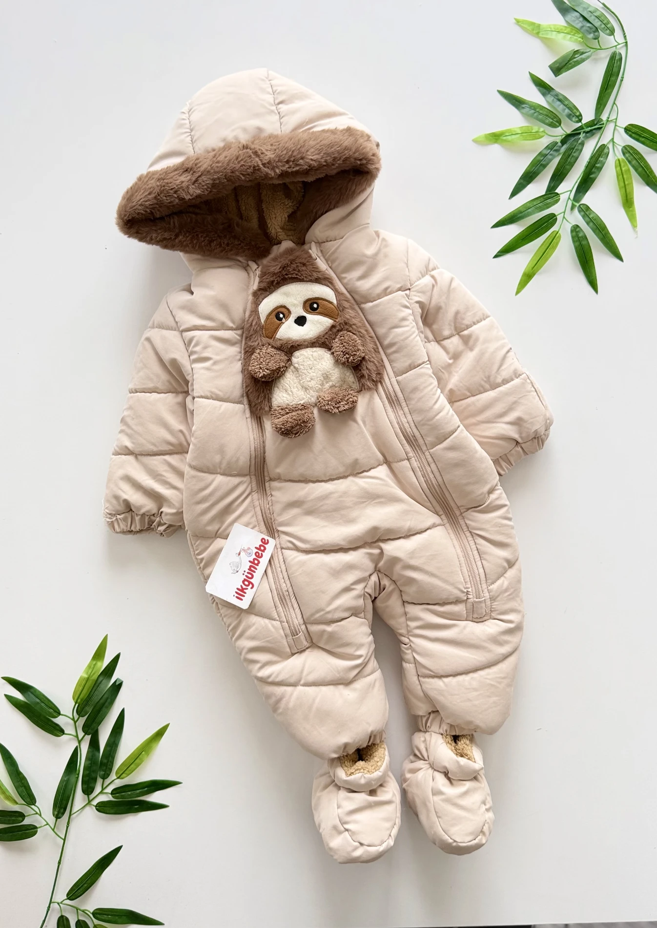 Premium Luxury Tak Çıkar Patikli İçi Polar Kışlık Kozmonot Unisex Tulum
