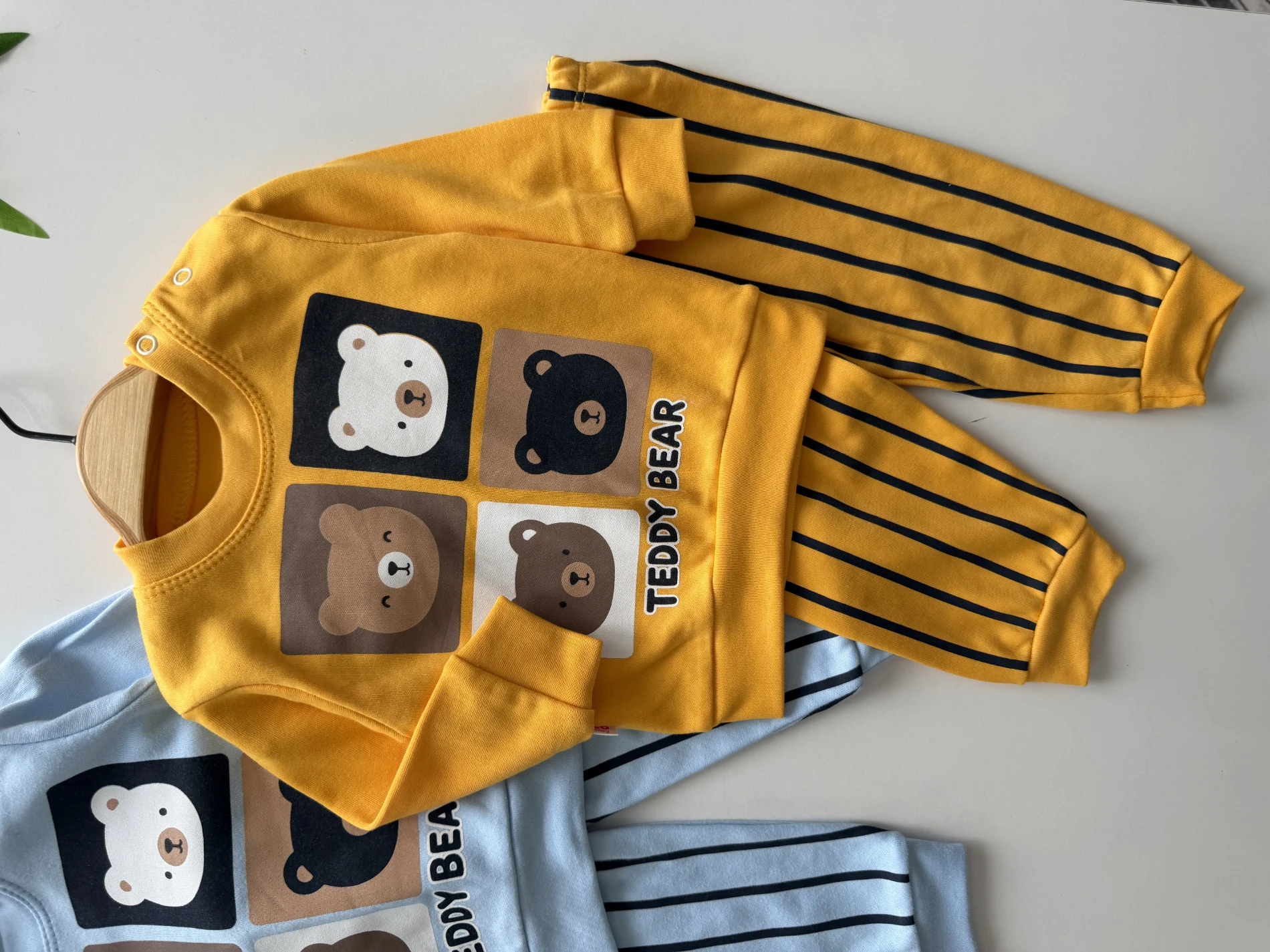 Teddy Bear Çizgili Mevsimlik Takım
