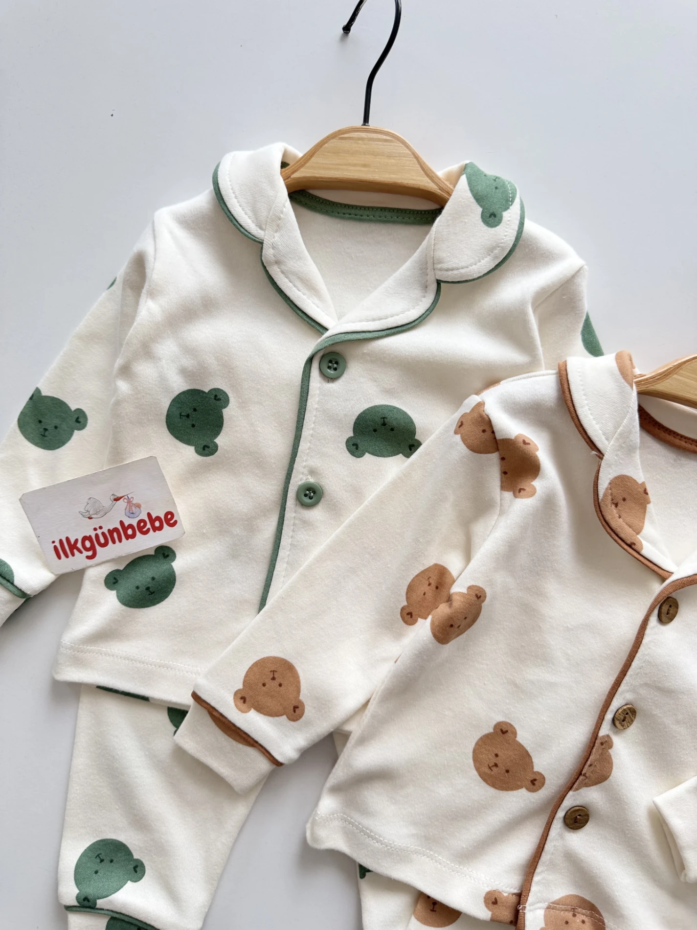 Teddy Pinterest Unisex %100 Pamuk Pijama Takımı