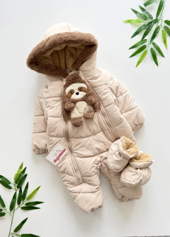 Premium Luxury Tak Çıkar Patikli İçi Polar Kışlık Kozmonot Unisex Tulum